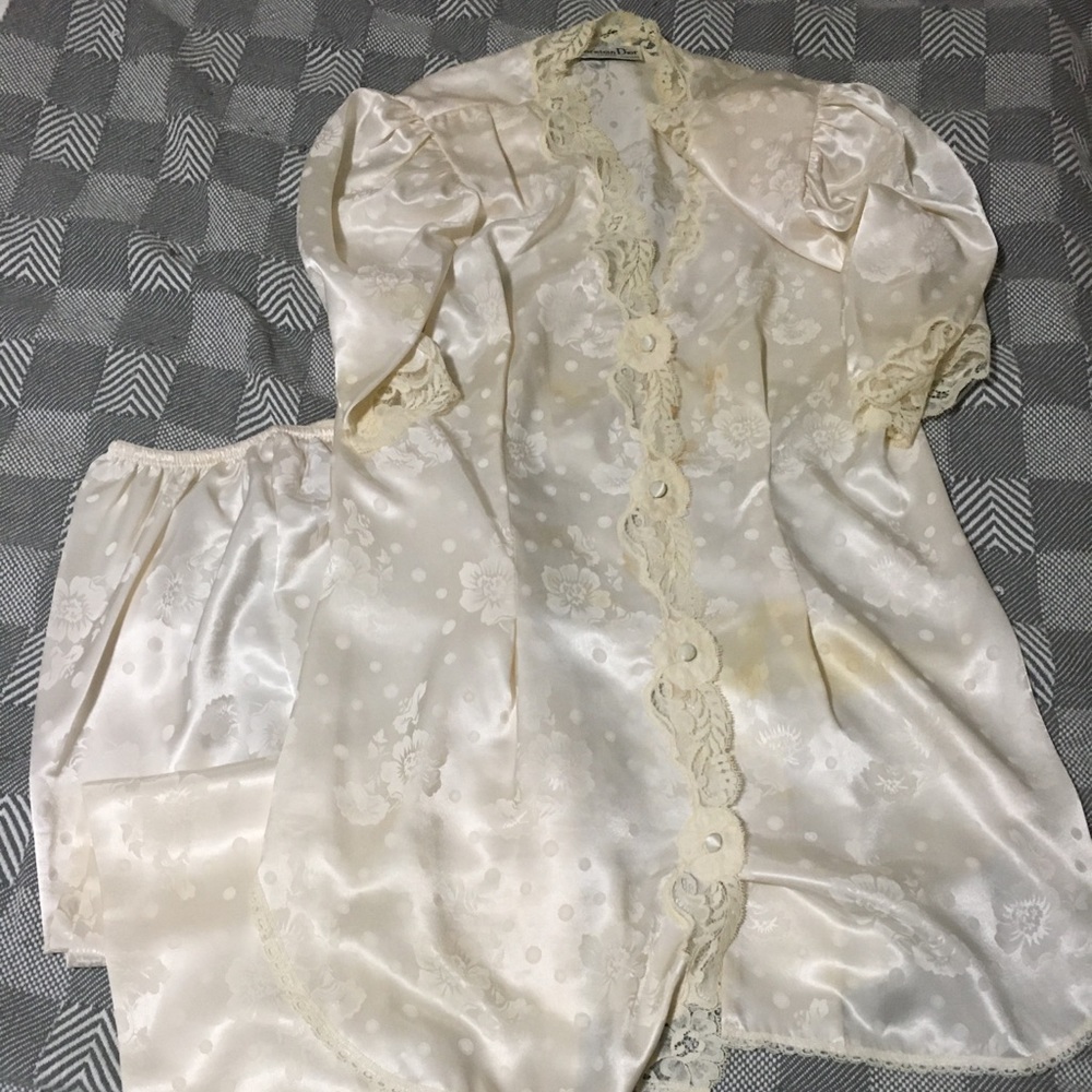 Vintage Dior lingerie sleep set